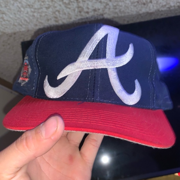 Atlanta Braves vintage 90s snapback collectible hat - Picture 4 of 11